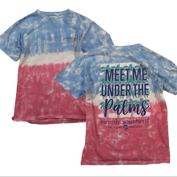 BY147 Simply Southern Preppy Beach T Shirt Youth M - Picture 1 of 5